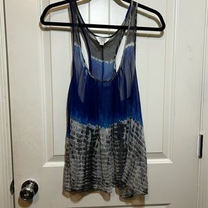 Anthropologie ZOA NEW York Silk Tank Blouse Top Medium D1